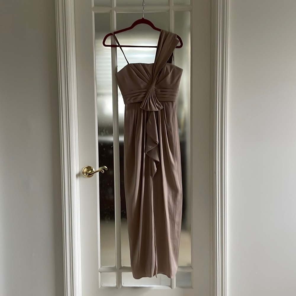 BCBG champagne gown!